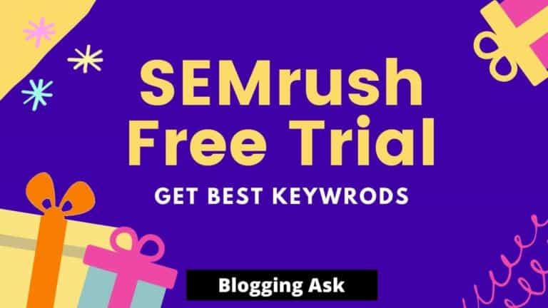 SEMrush Free Trial 2024: Use SEMrush FREE 7-Days Trial
