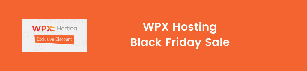WPX hosting Black Friday sale 2020