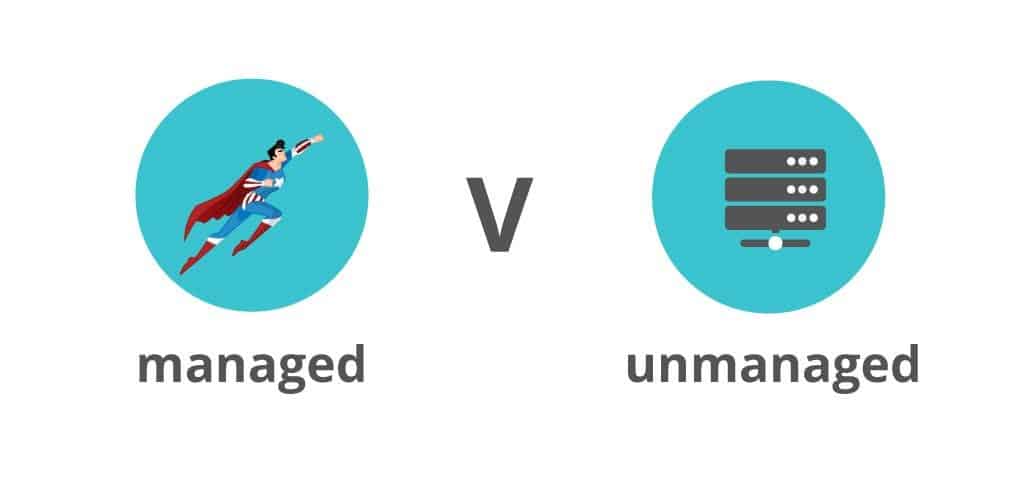 managed web hosting vs unmanaged hosting
